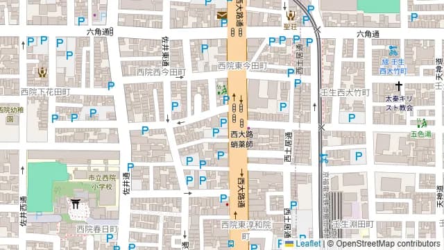 PIASA西院の周辺地図
