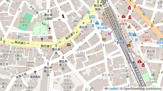 Darts UP 恵比寿2号店の周辺地図