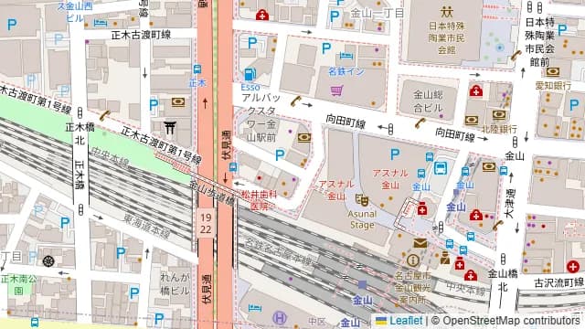 ◆Arts Studio◆金山の周辺地図