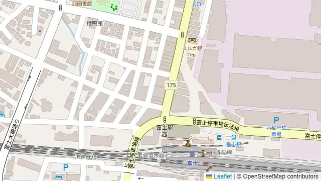 や台ずし 富士駅前町の周辺地図