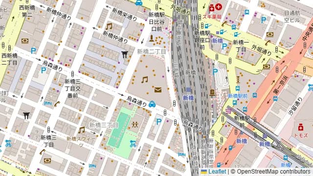 B‐GARAGE 新橋銀座口駅前店の周辺地図