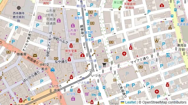 フージャース鹿児島金生町ビル貸会議室の周辺地図