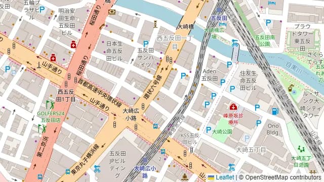Darts UP(ダーツ アップ)五反田店の周辺地図
