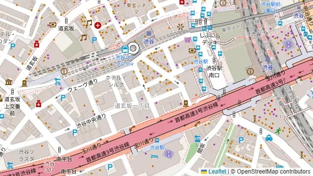 渋谷ガーデンパティオの周辺地図