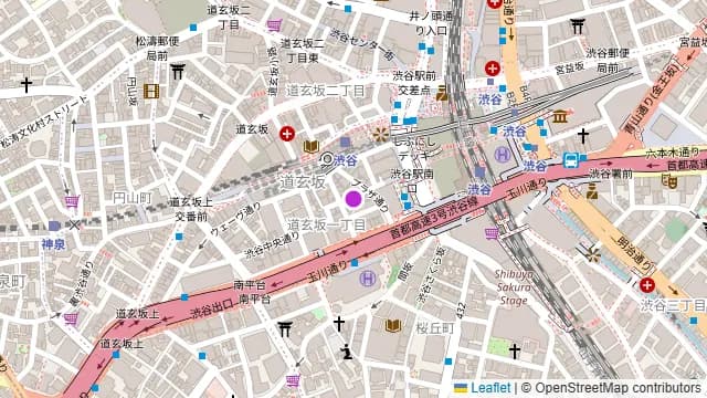 アジト リュクスの周辺地図