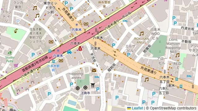 FIORIA(フィオーリア)六本木の周辺地図