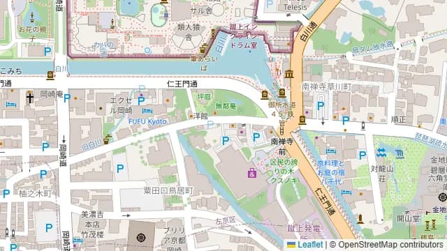 無鄰菴の周辺地図