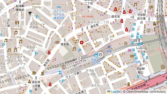 シュラスコ&ビアバー ゴッチバッタ 渋谷道玄坂の周辺地図