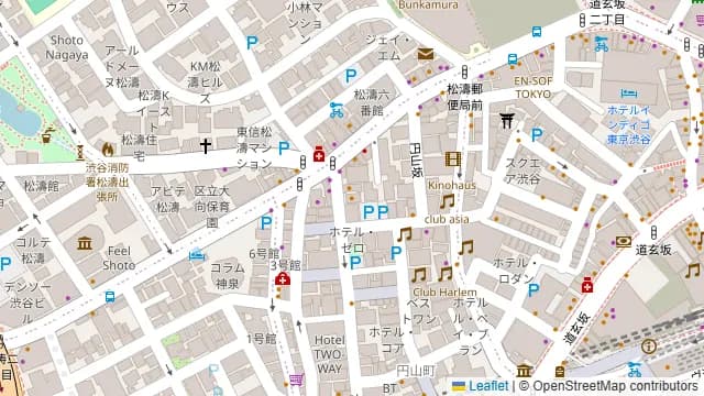 Relax one 渋谷シェアキッチンの周辺地図