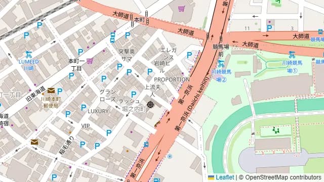 川崎レンタルスタジオ・撮影スタジオNutsの周辺地図