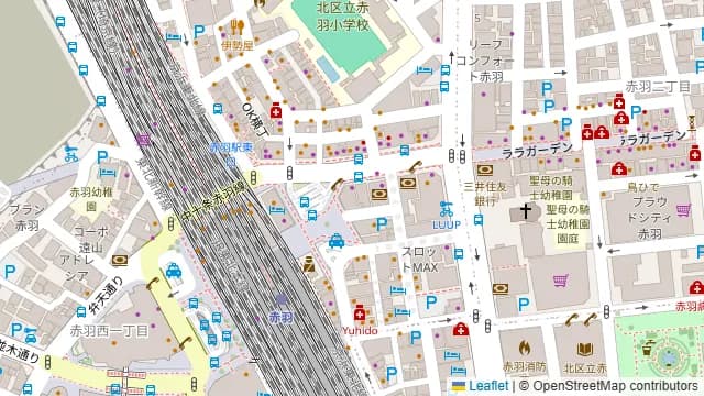 個室居酒屋 もてなし屋 赤羽店の周辺地図