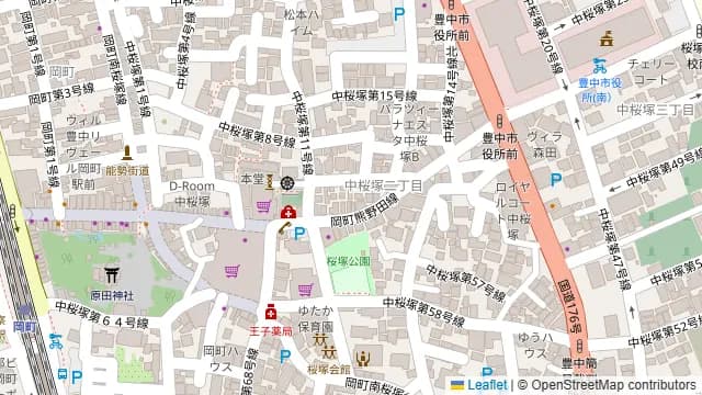 炭火焼地鶏料理 きたろう。の周辺地図