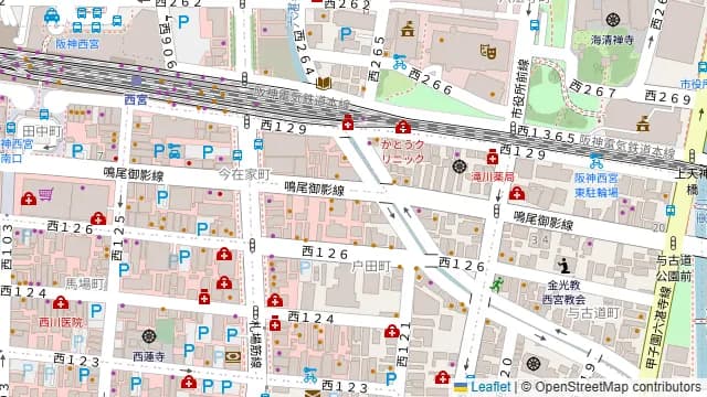 玉福 西宮店の周辺地図