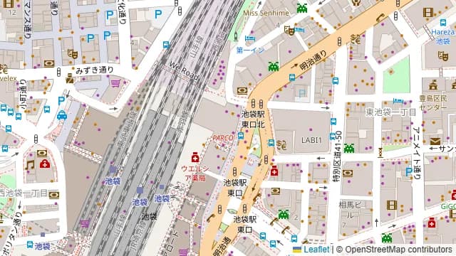池袋パルコ コリアンBBQビアガーデンの周辺地図