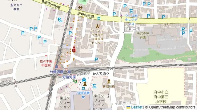 和inの周辺地図