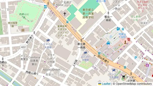 BISTRO FAVORI 代官山の周辺地図