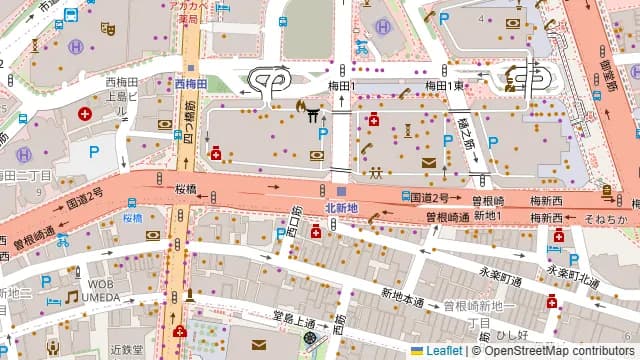 601_LIVING大阪梅田の周辺地図