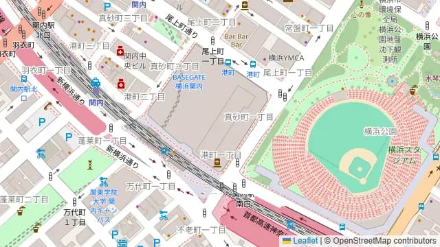 BEEF KITCHEN STAND 横浜ドリームランド店の周辺地図