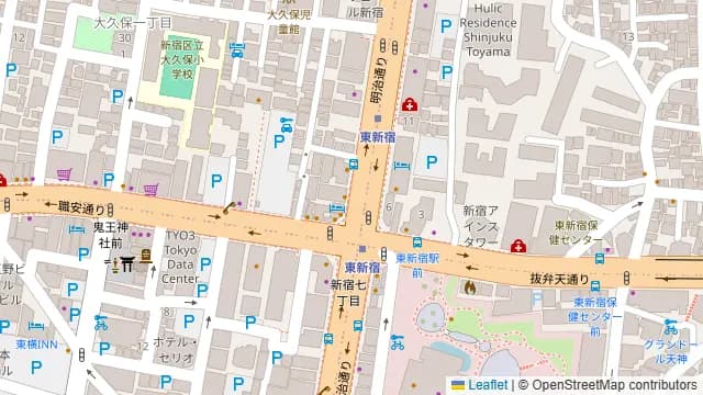 FUN SPACE 新宿歌舞伎町の周辺地図
