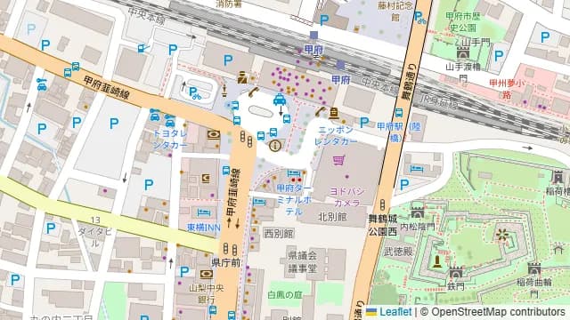 秩父焼肉ホルモン酒場まる助 甲府駅前店の周辺地図