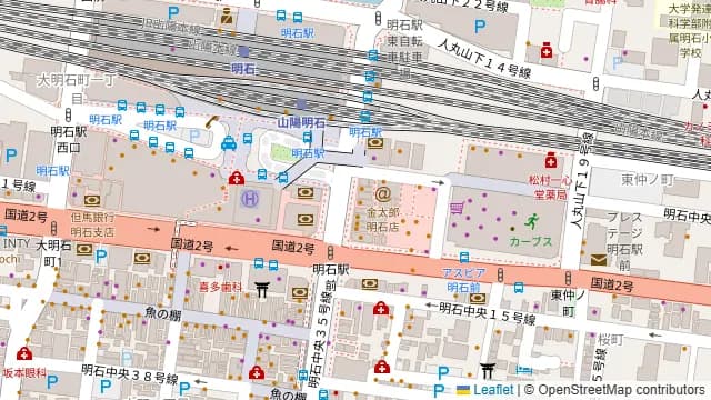 明石海鮮居酒屋 海翔 明石駅前店の周辺地図