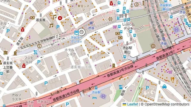 アジト リュクスの周辺地図