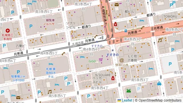 北海料理 古艪帆来(コロポックル)の周辺地図
