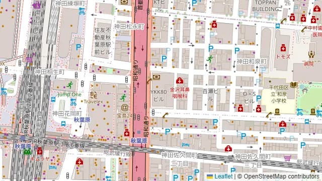 Darts UP 秋葉原店の周辺地図
