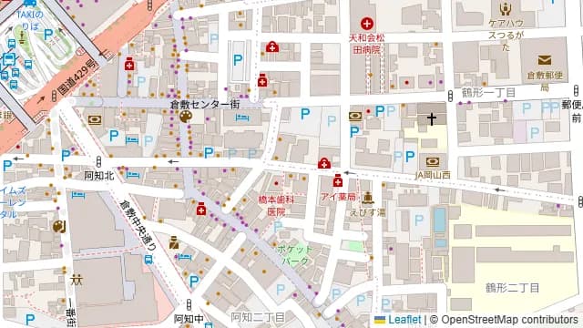 倉敷個室居酒屋 藤と川蝉の周辺地図