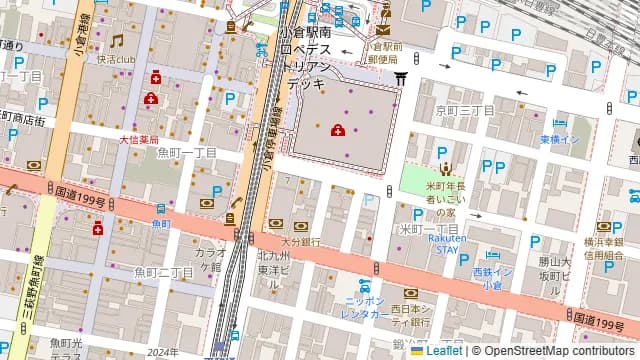 レンタルスペースオリーブ 小倉店の周辺地図