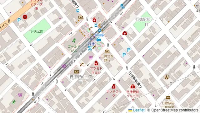 焼肉 栄の周辺地図