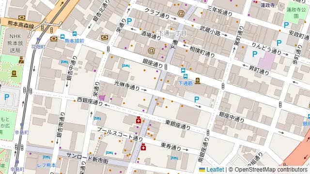 下通ルーフバルコニー付き会議室の周辺地図