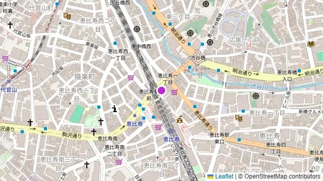 博多満月 恵比寿店の周辺地図