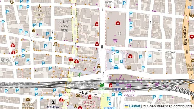 炭の屋 布施店の周辺地図
