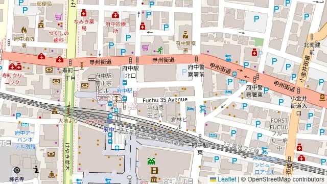 個室居酒屋 鶏十兵衛 府中店の周辺地図