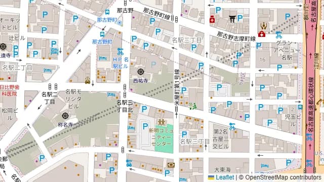炉端かしわ屋 治兵衛 名駅(ジヘイ)の周辺地図