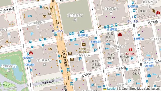 TKP札幌カンファレンスセンター北3条の周辺地図