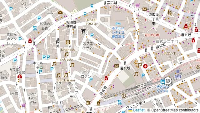 pricy渋谷の周辺地図