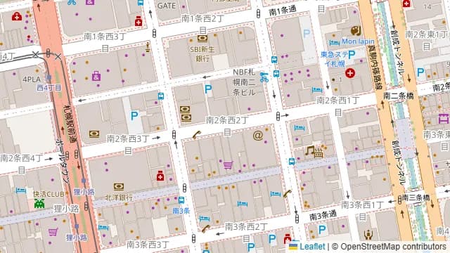 札幌ビジョンスタジオの周辺地図