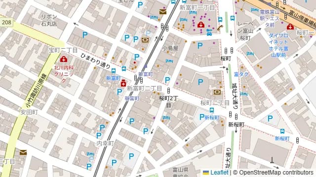 魚富の周辺地図