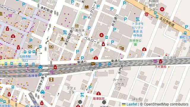 アストロ吉祥寺の周辺地図