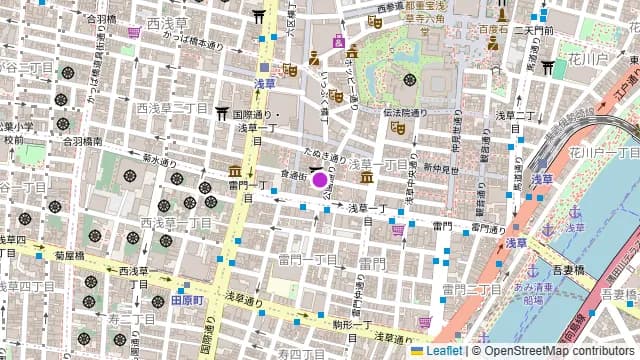 ハンバーグの店 モンブラン 浅草店の周辺地図
