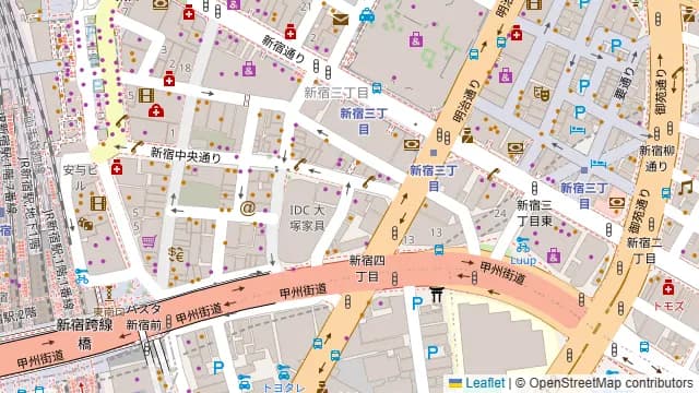 CRAFT GRILL(クラフトグリル)新宿店の周辺地図