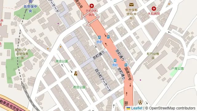 全席個室 鶏きち魚きち 佐世保下京町店の周辺地図