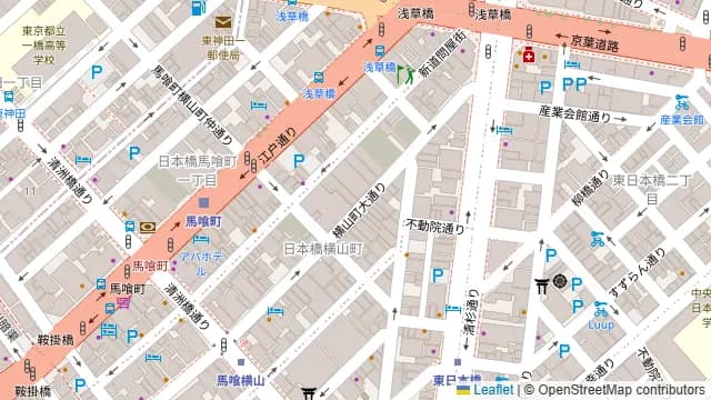 ACEスタジオ 馬喰町日本橋店の周辺地図