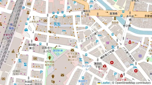 炭焼きビストロ ODAN 蒲田の周辺地図