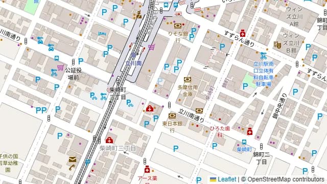 Darts UP(ダーツ アップ)立川南口店の周辺地図