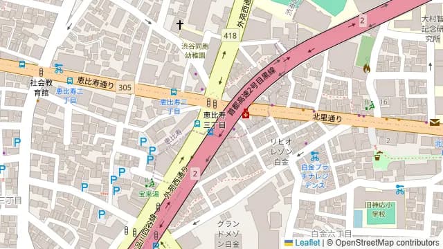 肉・おばんざい かぶきんとん 恵比寿の周辺地図
