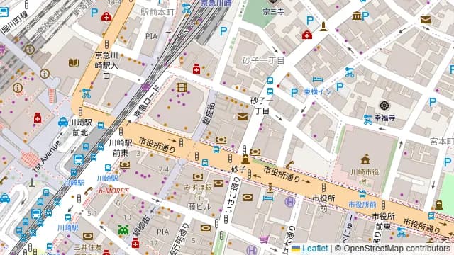 渦潮 川崎店の周辺地図