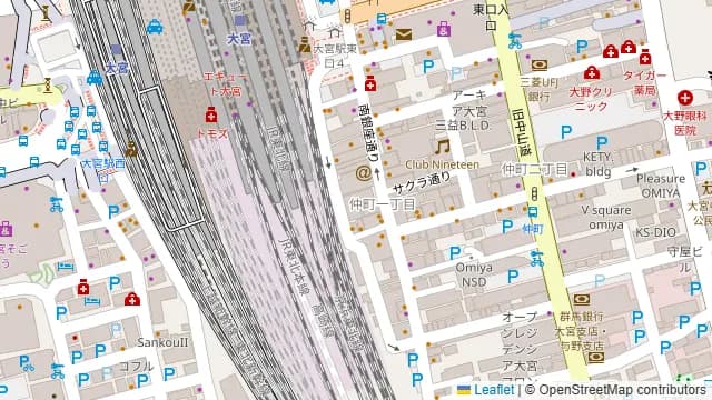 バグース 大宮の周辺地図